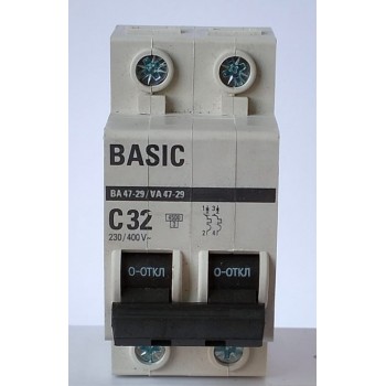 Автомат выключатель ВА 47-29 32А 2п EKF Basic