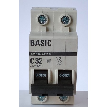 Автомат выключатель ВА 47-29 32А 2п EKF Basic
